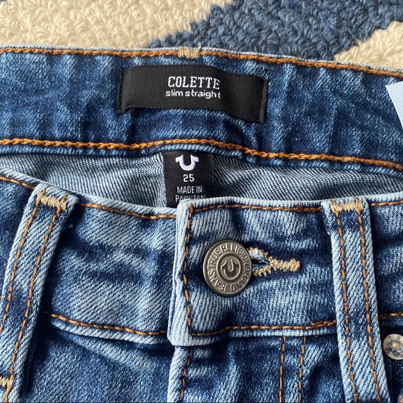 👖 TRUE RELIGION COLETTE SLIM STRAIGHT JEANS! - Picture 10 of 16